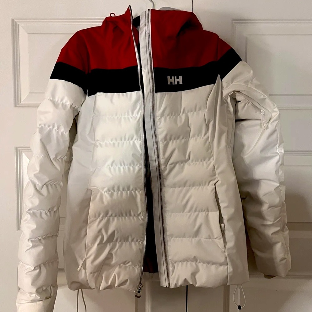 Helly Hansen Red, Black, and White Ski Jacket - Picture 7 of 8